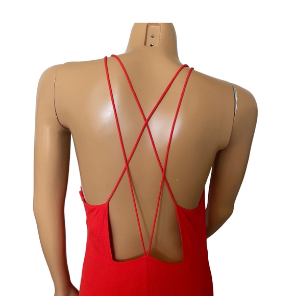 Wilfred Red Maxi Dress Size 12 - Picture 6 of 6